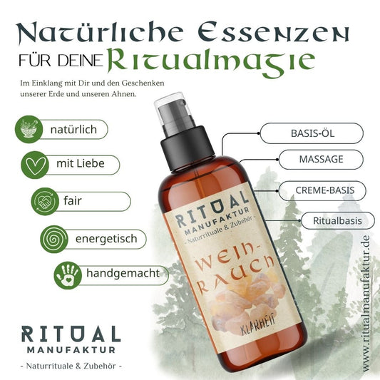Naturreines Weihrauch Raumspray als rauchfreie Ritualbegleitung