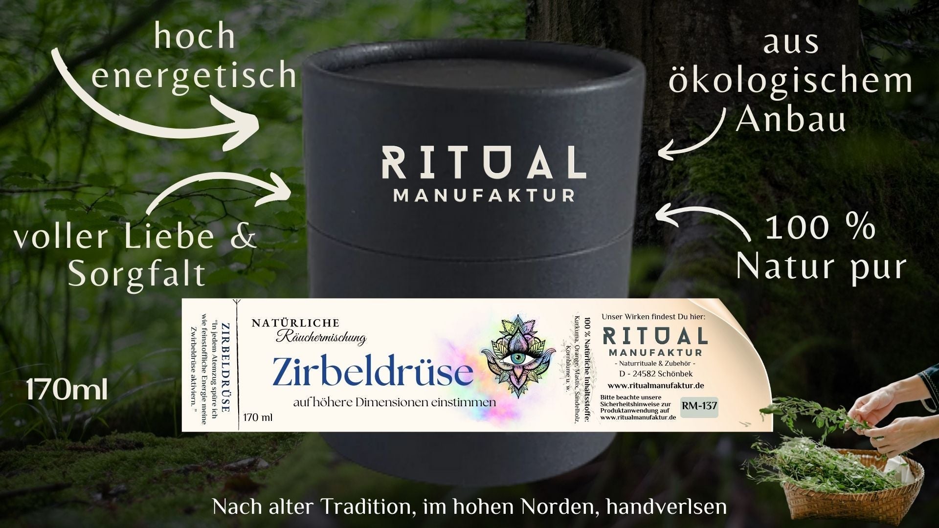 Drittes Auge Räuchermischung für Meditation und innere Einkehr